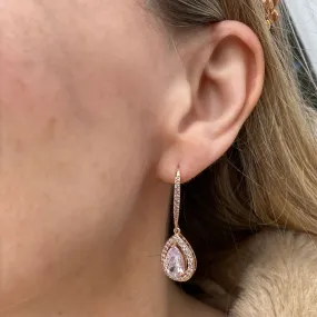 Long Drop Earrings Diamante Earrings