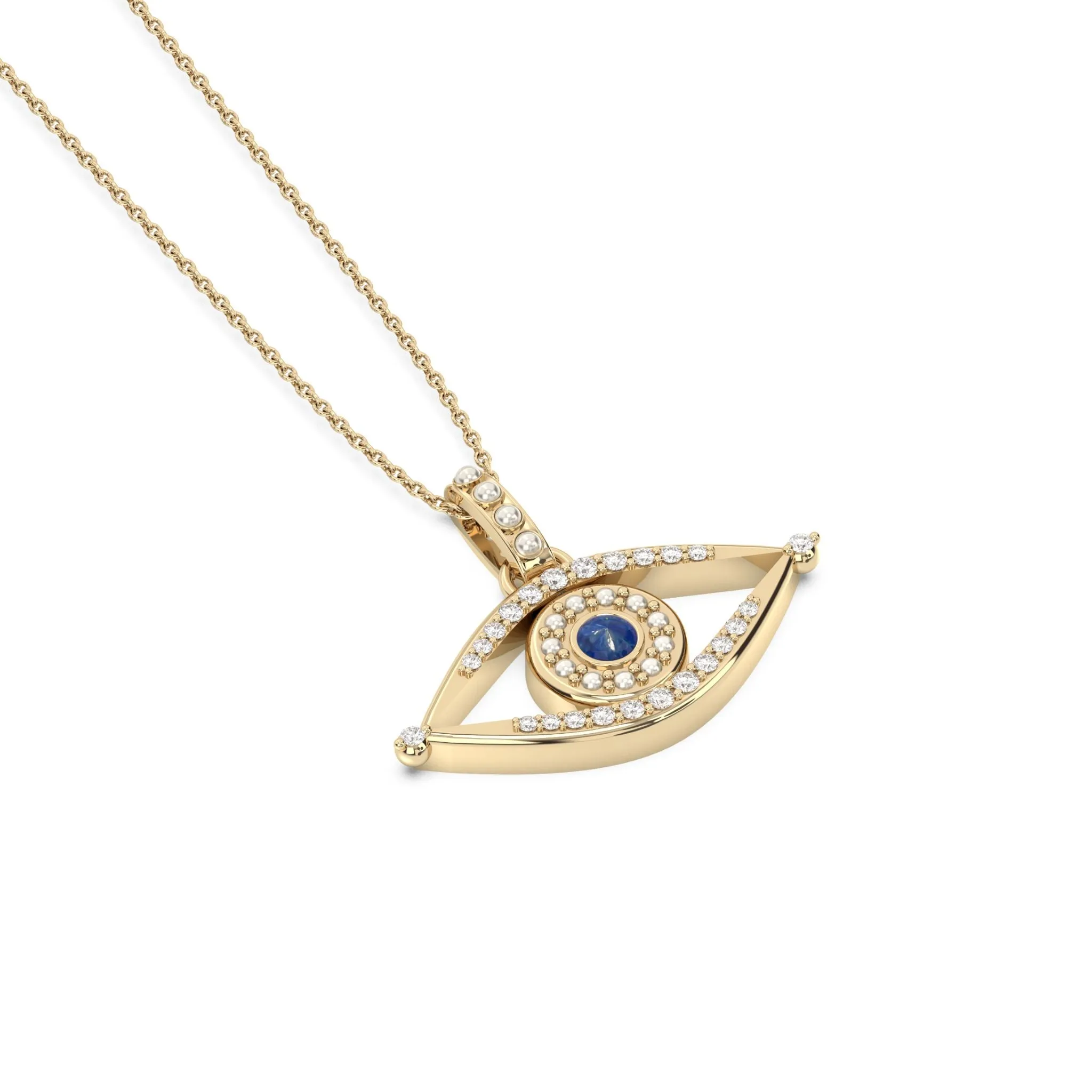 Lustrous Pearl Evil Eye