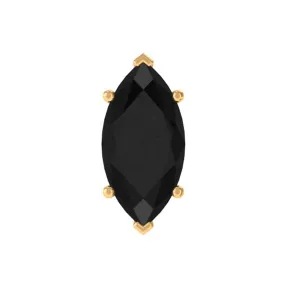Marquise Black Spinel Simple Solitaire Cartilage Earring