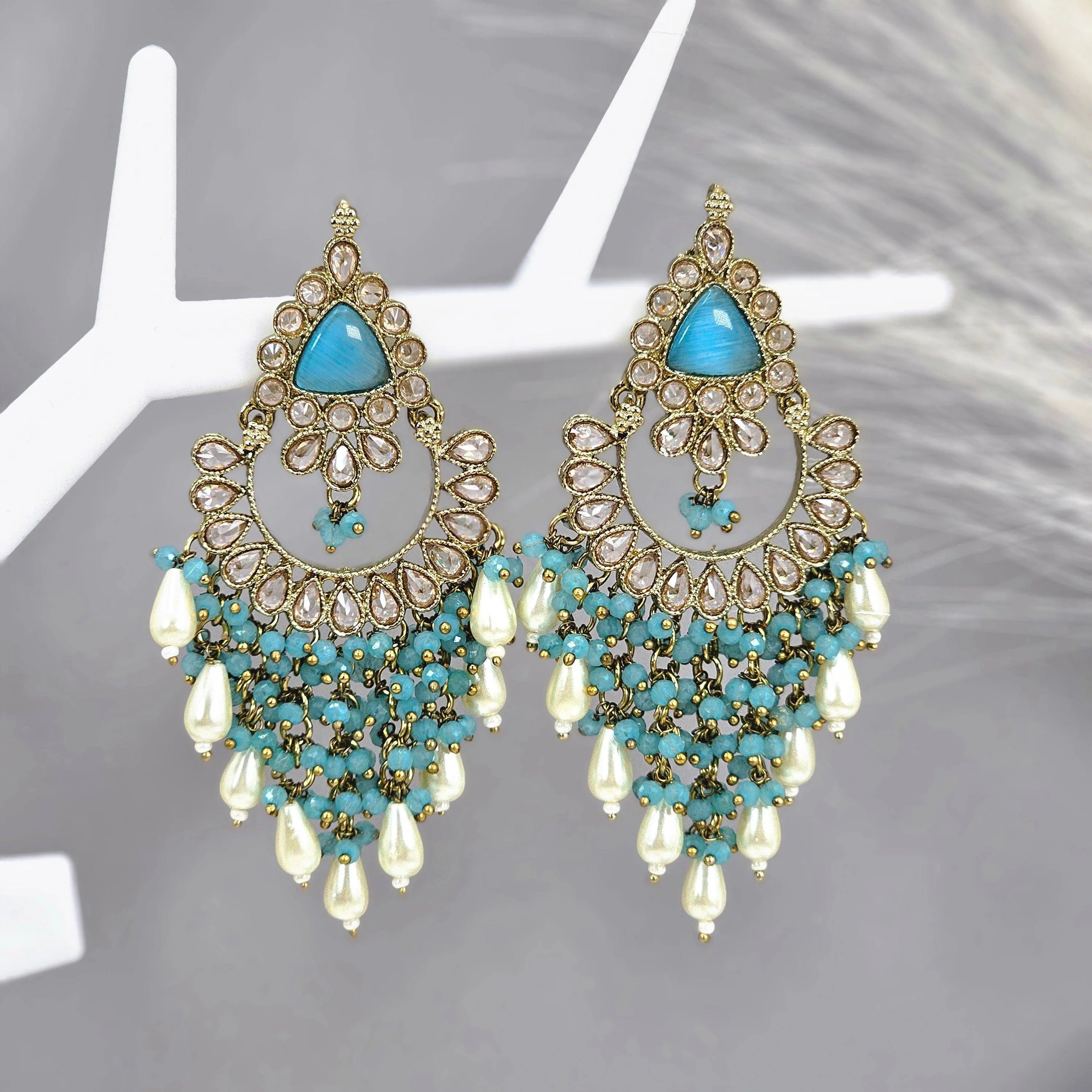 Mehrunnissa Women's Large Statement Earrings Set
