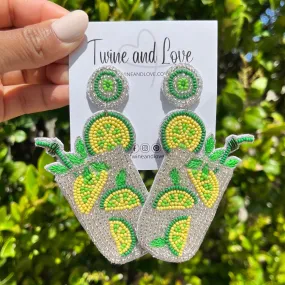 Mojito Beaded Earrings