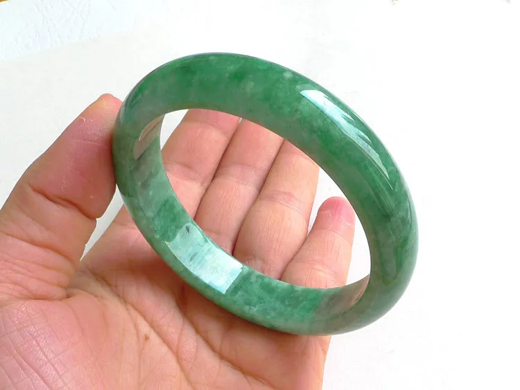 Natural Jade Bangle Jadeite Bangle Internal Diameter 58.5mm BER488