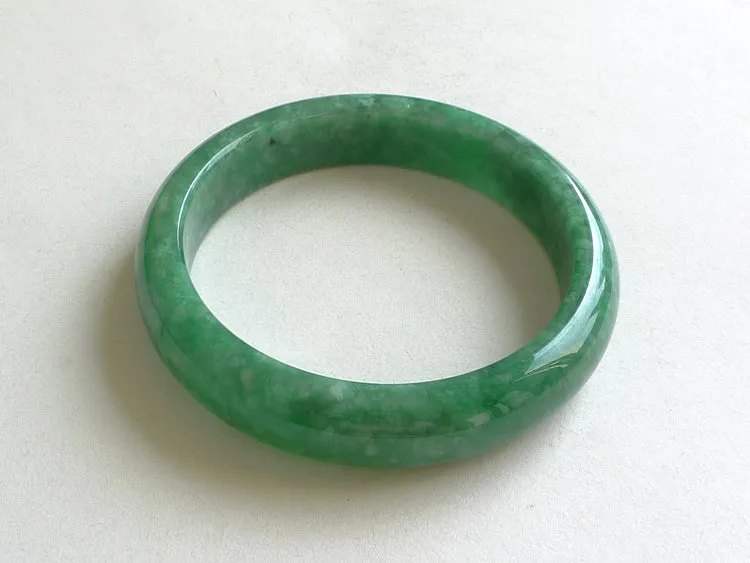 Natural Jade Bangle Jadeite Bangle Internal Diameter 58.5mm BER488
