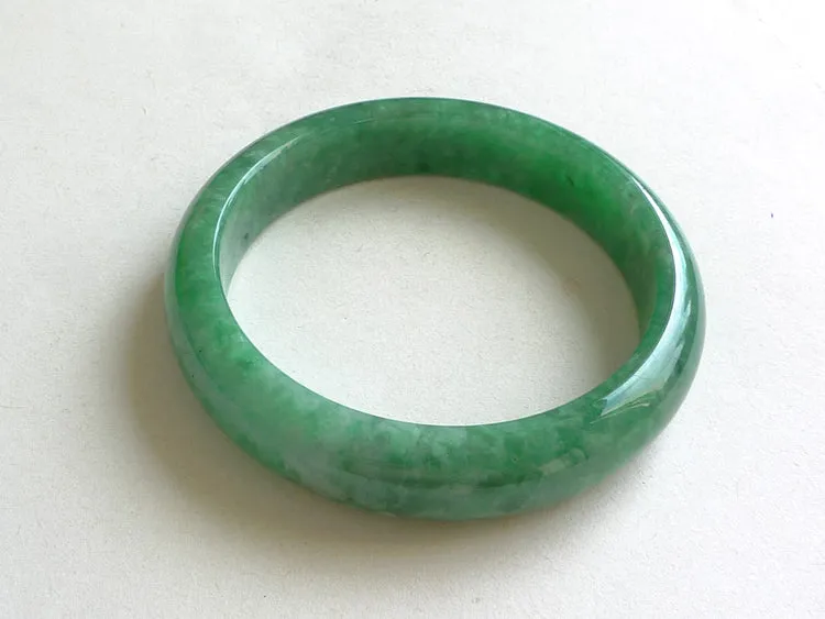 Natural Jade Bangle Jadeite Bangle Internal Diameter 58.5mm BER488