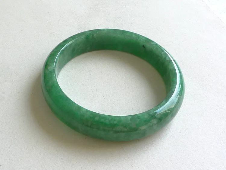 Natural Jade Bangle Jadeite Bangle Internal Diameter 58.5mm BER488