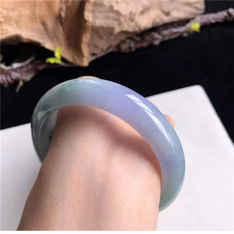 Natural Jade Bangle Jadeite Bangle Internal Diameter 58.6mm 10V11017