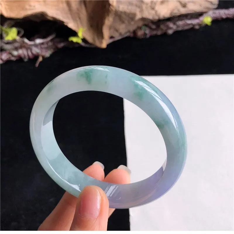 Natural Jade Bangle Jadeite Bangle Internal Diameter 58.6mm 10V11017