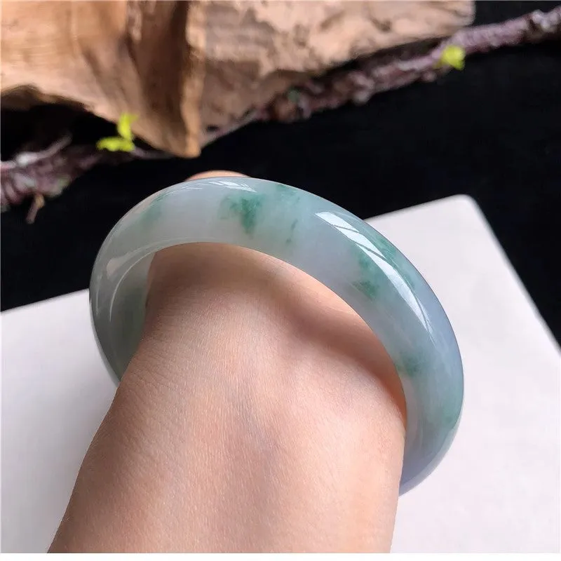 Natural Jade Bangle Jadeite Bangle Internal Diameter 58.6mm 10V11017