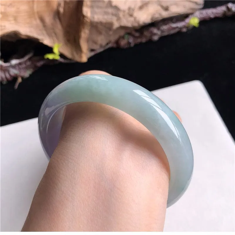 Natural Jade Bangle Jadeite Bangle Internal Diameter 58.6mm 10V11017