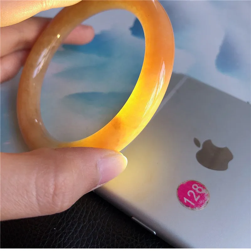 Natural Jade Bangle Jadeite Bangle Internal Diameter 59.3mm 00818