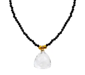 Nava Zahavi Onyx and Herkimer Diamond Necklace