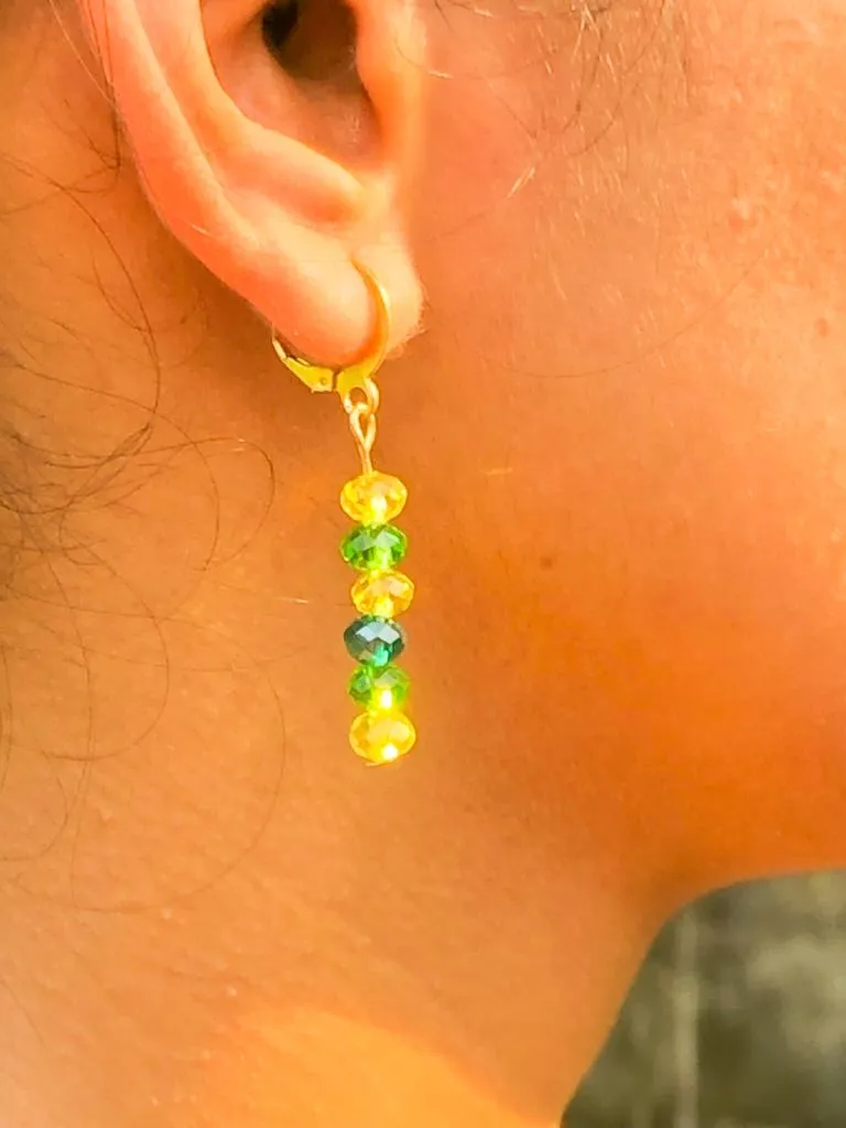 Neck cuff crystal beads set