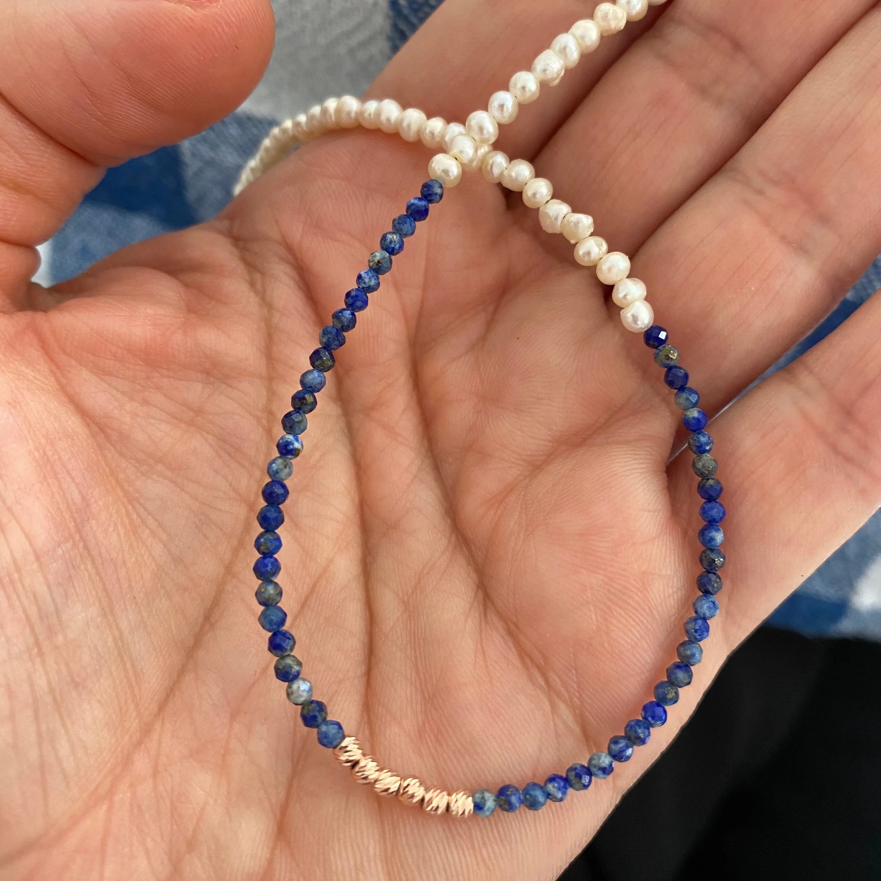 Necklace with Sand Pearls