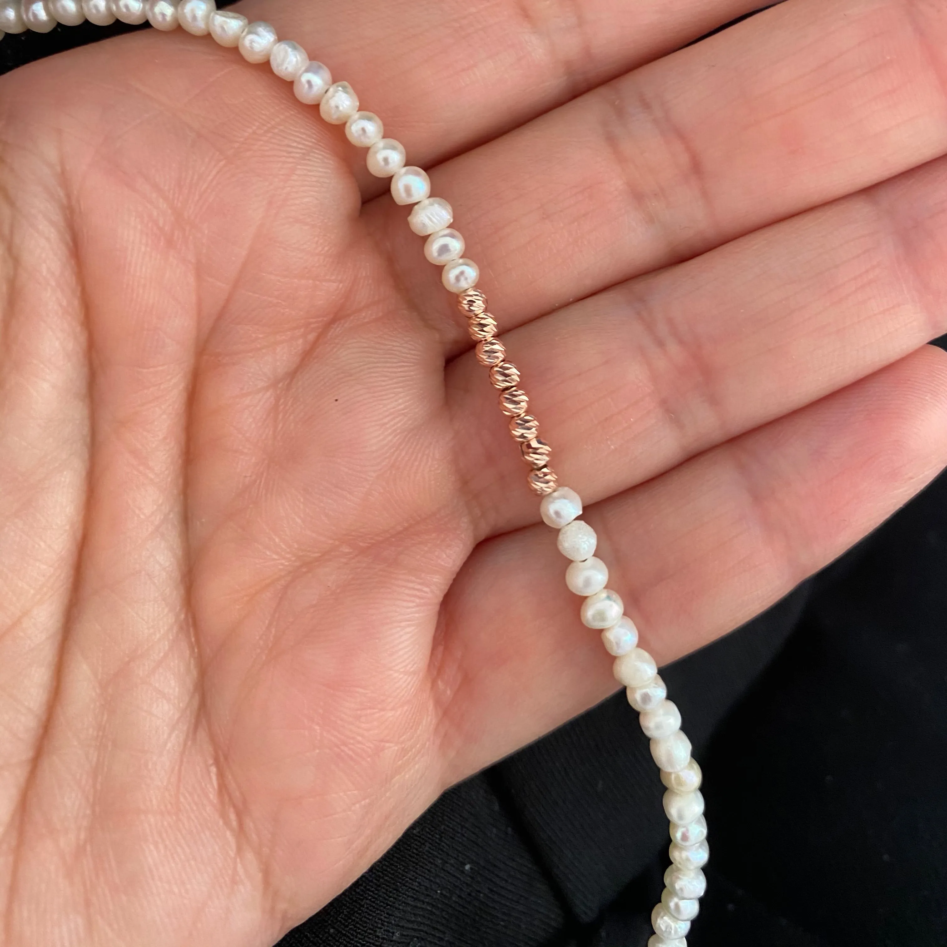Necklace with Sand Pearls