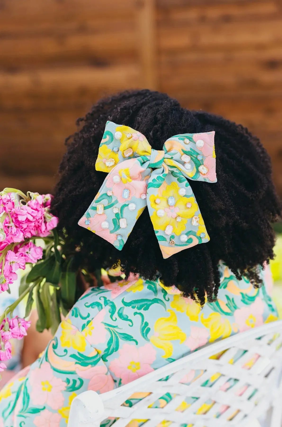 Neon Paradise Bow Barrette [Brianna Cannon]