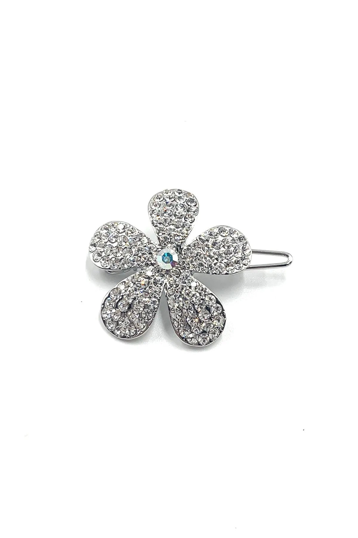 Ombre Crystal Flower Barrette