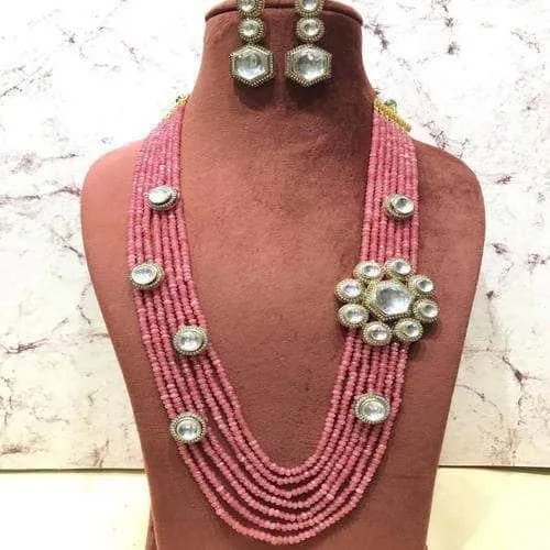 Onex Side Pendant Polki Necklace