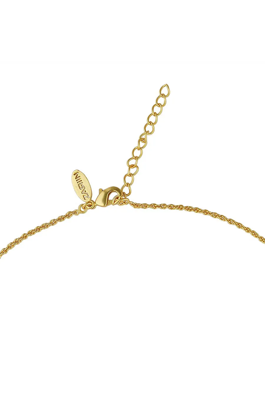 Onyx Dreams Of The Past Gold Plated Pendant Necklace
