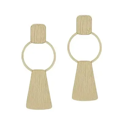 Open Geometric Drop Earring
