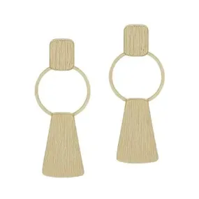 Open Geometric Drop Earring