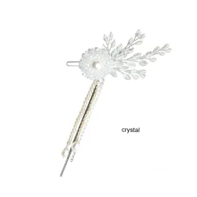 Ornamental Rose With Chain Barrette