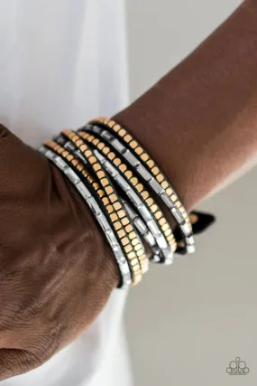 Paparazzi This Time With Attitude Black Bracelet