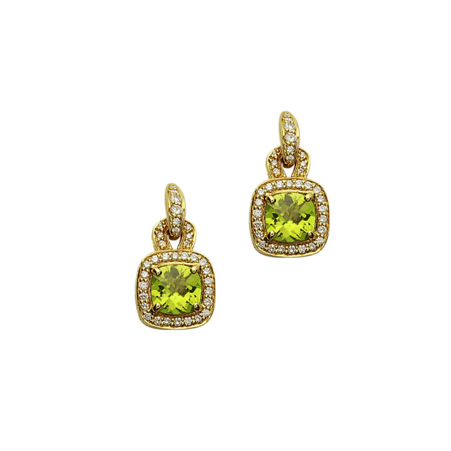 Pastel Diamond Drop Anchor Earring