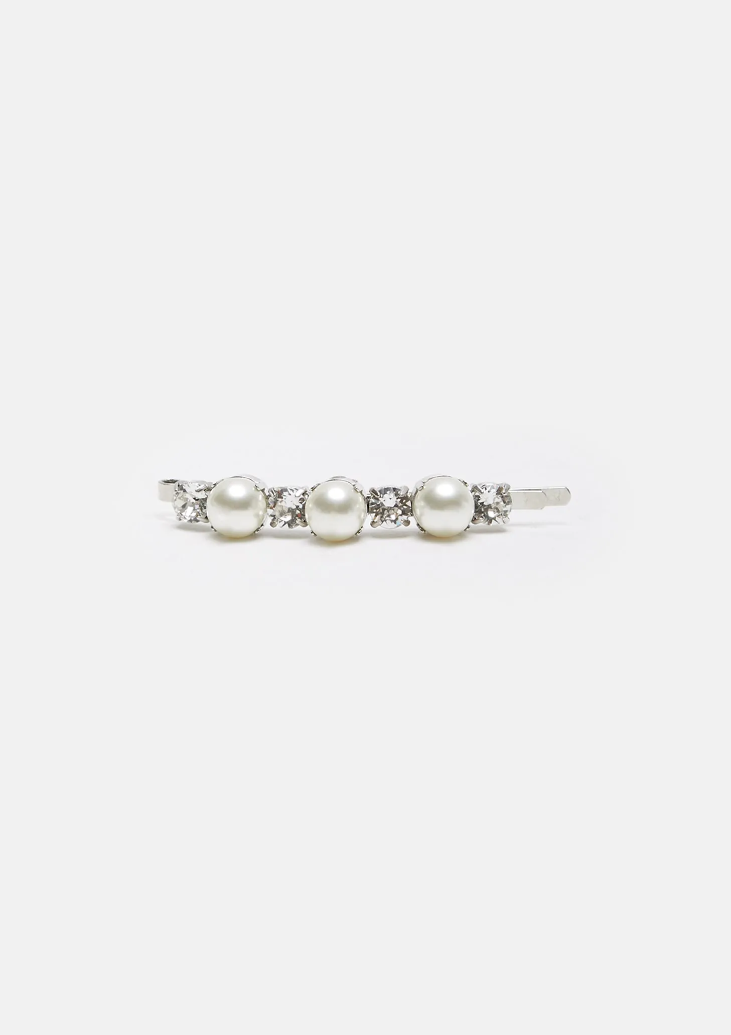 Pearl Diamante Barrette
