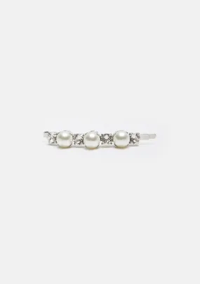 Pearl Diamante Barrette