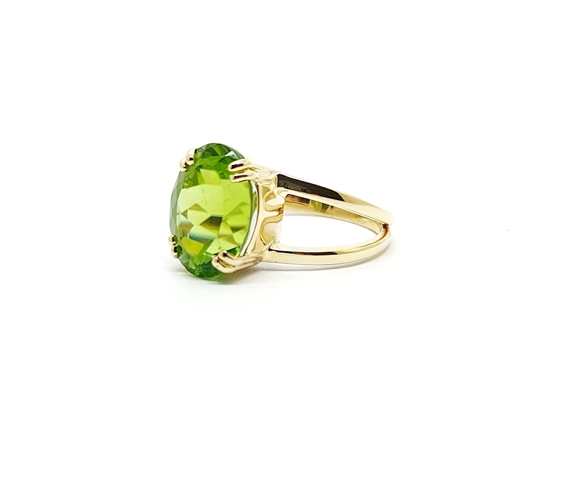 Peridot Oval Cocktail Ring