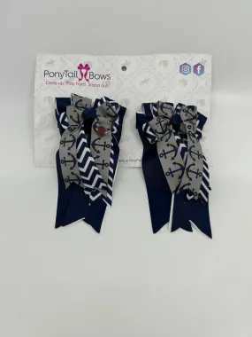 PonyTail Bows- Anchors Away