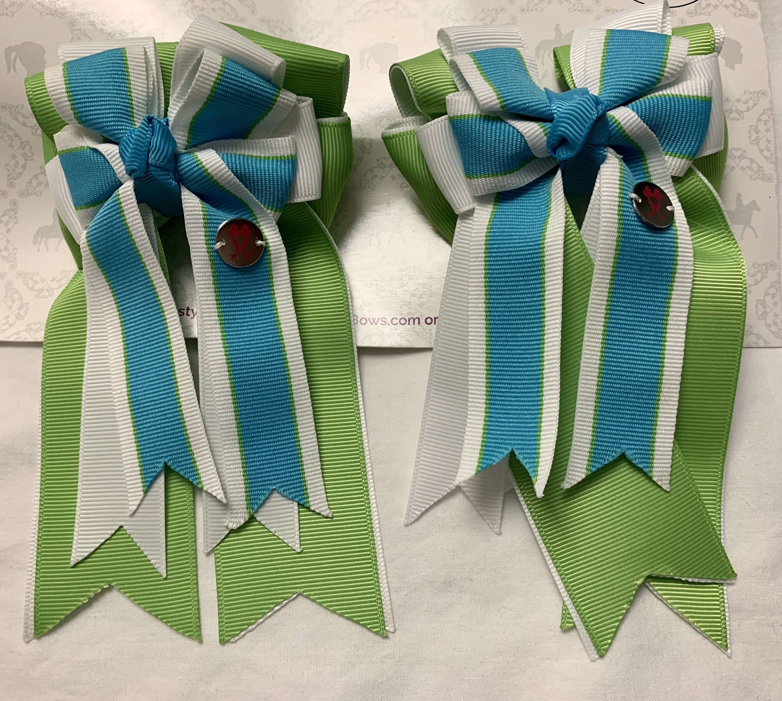 PonyTail Bows- Lime Time