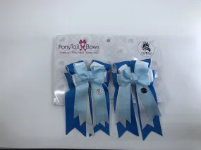PonyTail Bows- Ocean PonyTail Bows