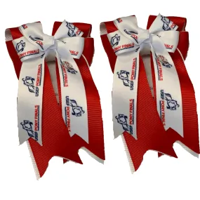 PonyTail Bows- PF Red Show Bows