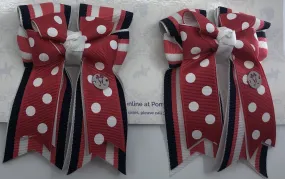 PonyTail Bows- Polka Pink