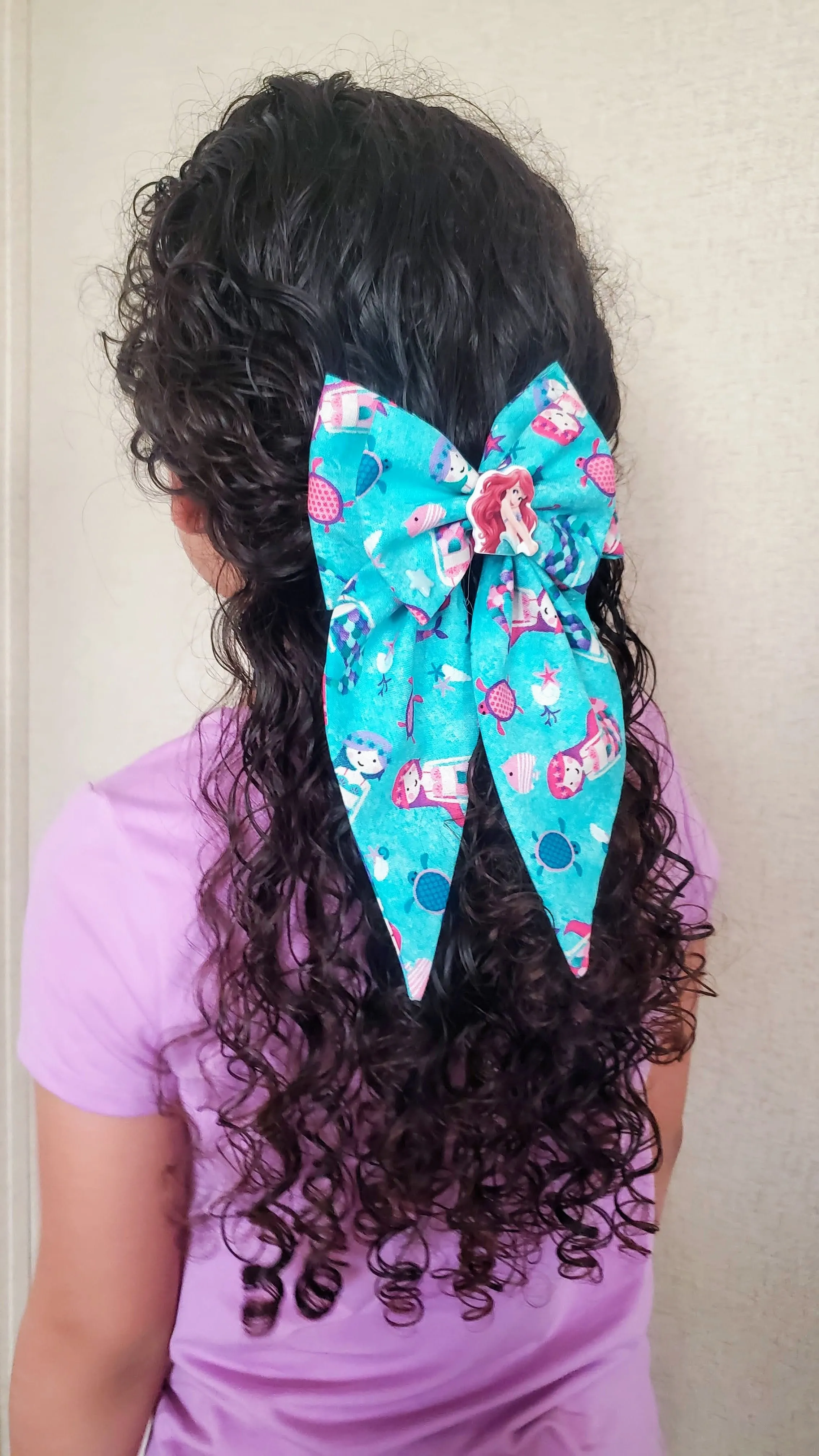 Printed Fabric Bow Mini  Coquette