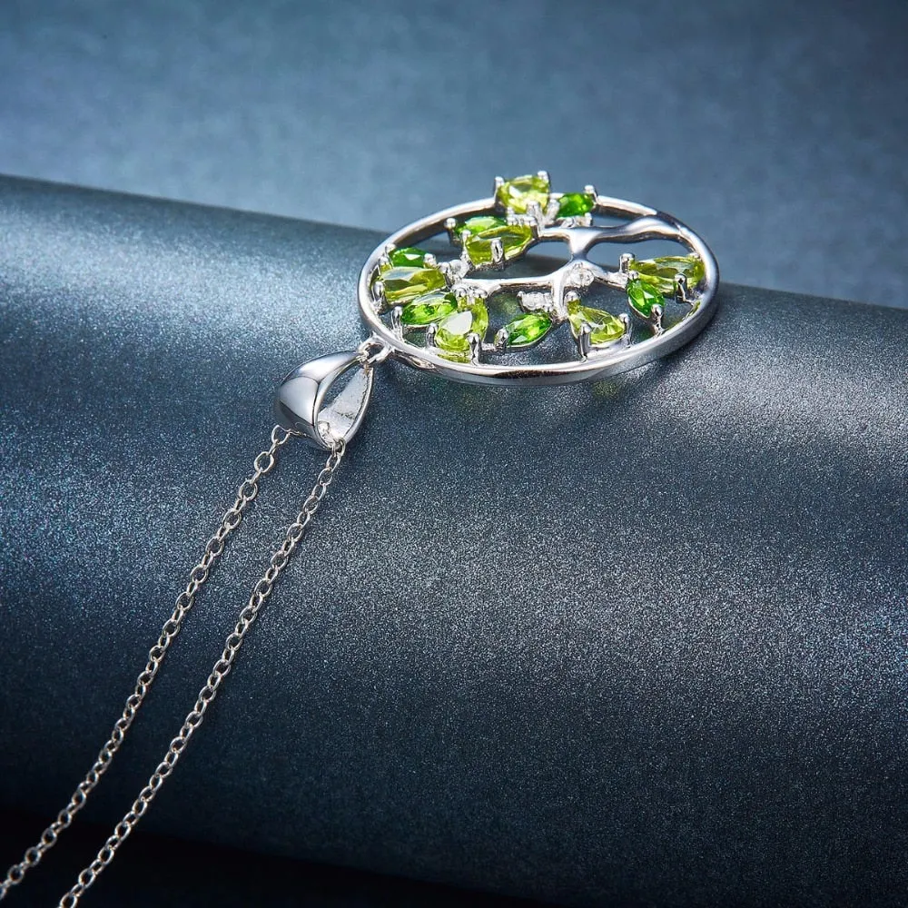 Products Peridot Tree Pendant