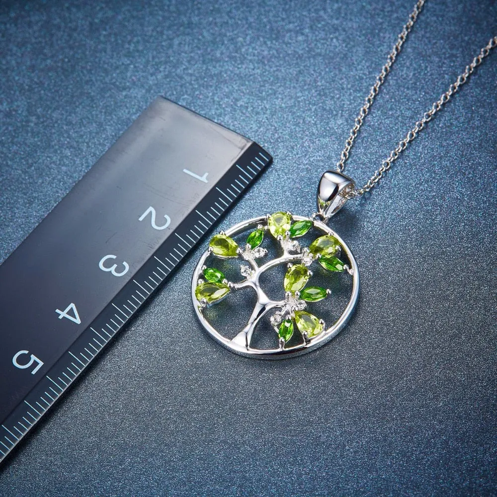 Products Peridot Tree Pendant
