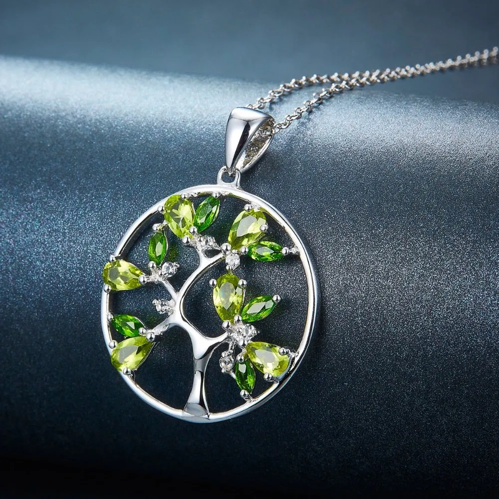 Products Peridot Tree Pendant