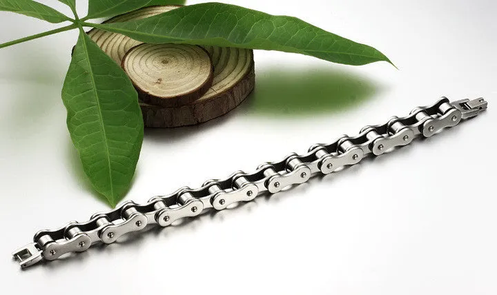 Punk 316L Stainless Steel Bracelet Men Biker Bicycle Motorcycle Chain Men's Bracelets Mens Bracelets & Bangles Fashion Jewelry