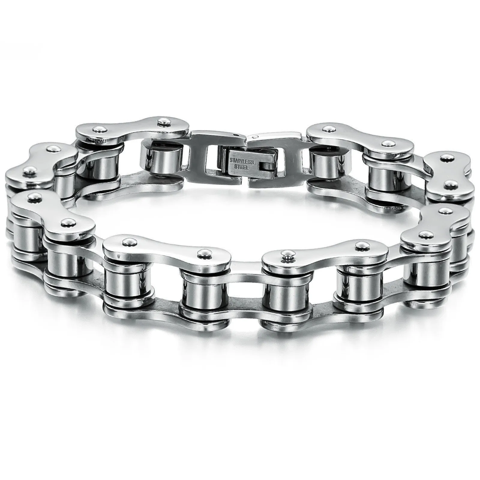 Punk 316L Stainless Steel Bracelet Men Biker Bicycle Motorcycle Chain Men's Bracelets Mens Bracelets & Bangles Fashion Jewelry