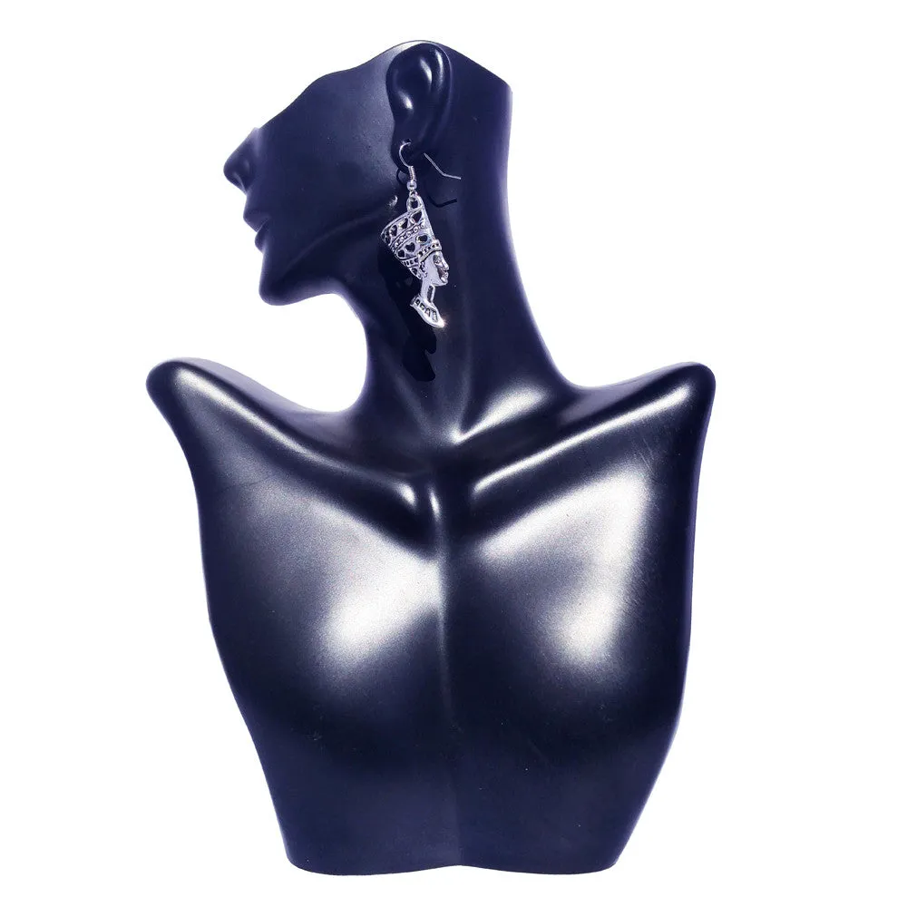 Queen Nefertiti earrings - Gold or Silver Color | Queen Nefertiti | Egypt | Egyptian | Nefertiti Bust