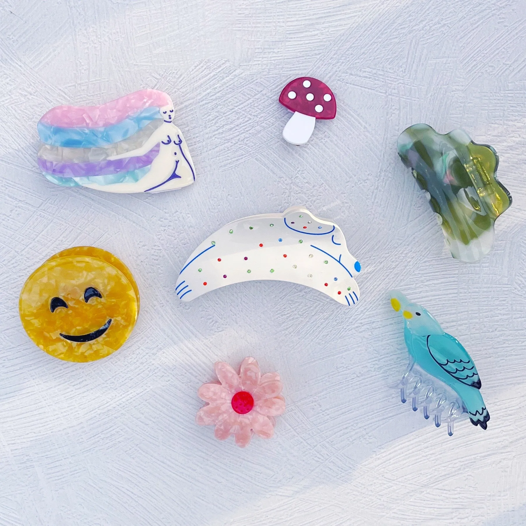 Rainbow Woman Barrette by Lisa Junius