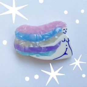 Rainbow Woman Barrette by Lisa Junius