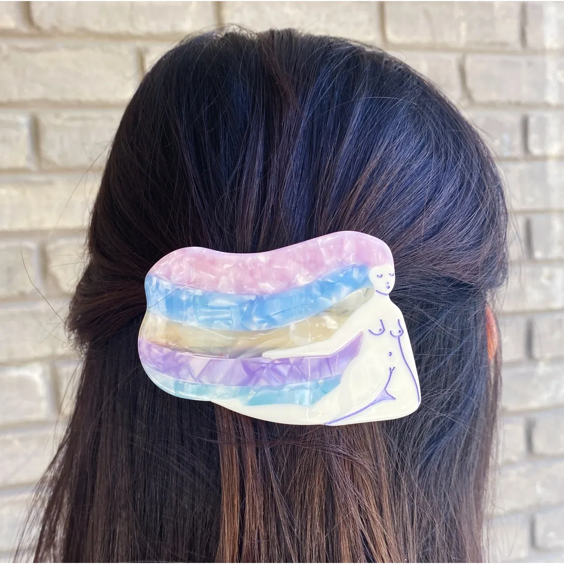 Rainbow Woman Barrette by Lisa Junius