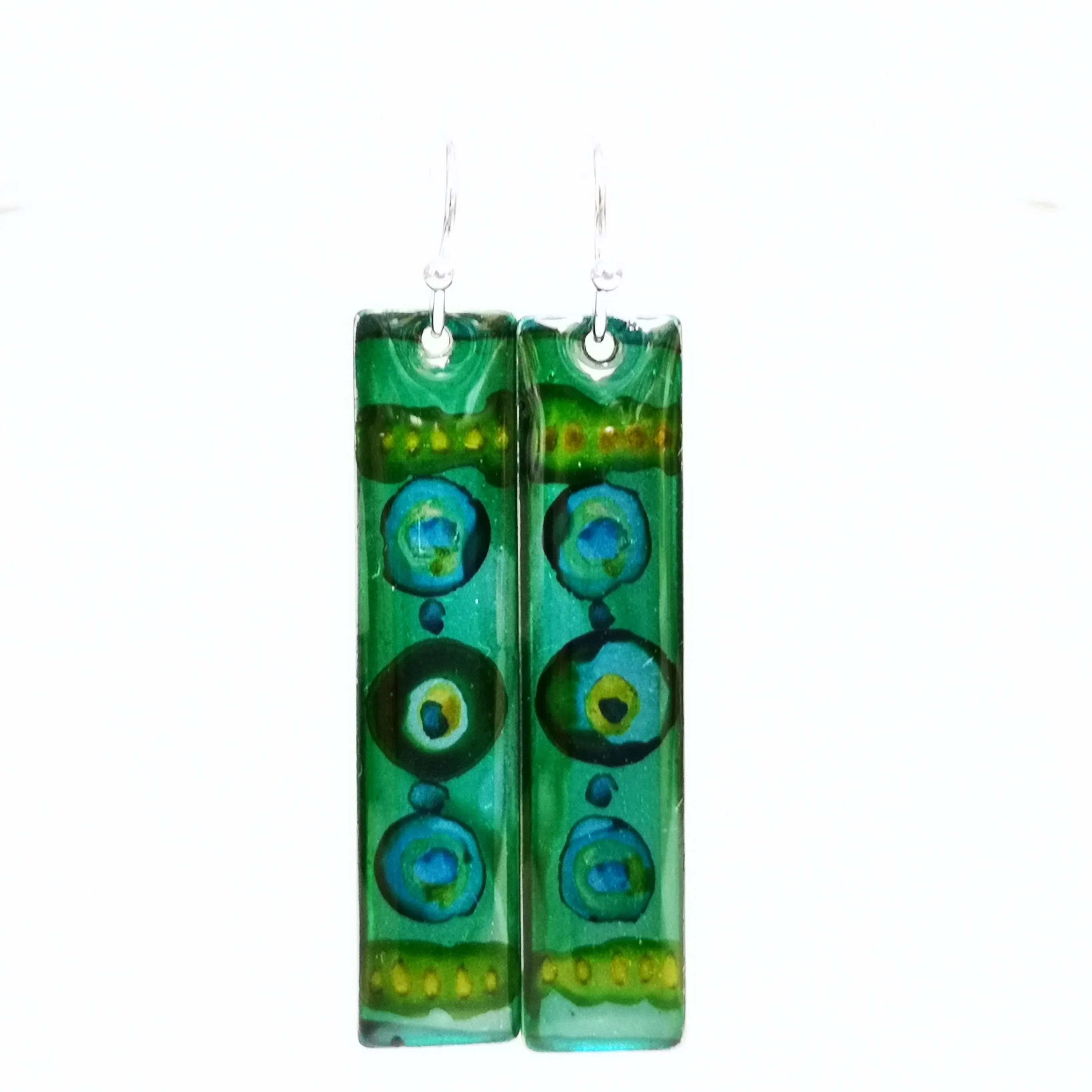 Relic - long drop earrings with sterling silver earring hooks