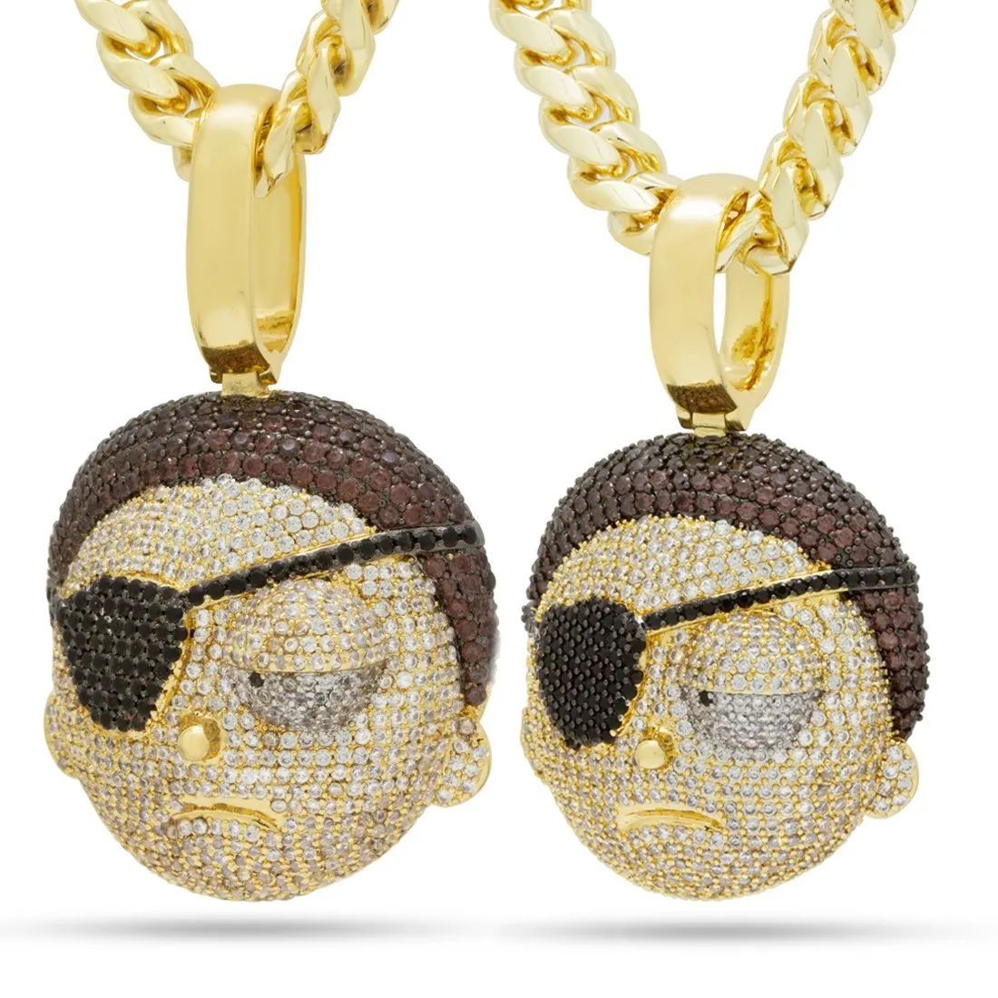 Rick and Morty x King Ice - Evil Morty Necklace