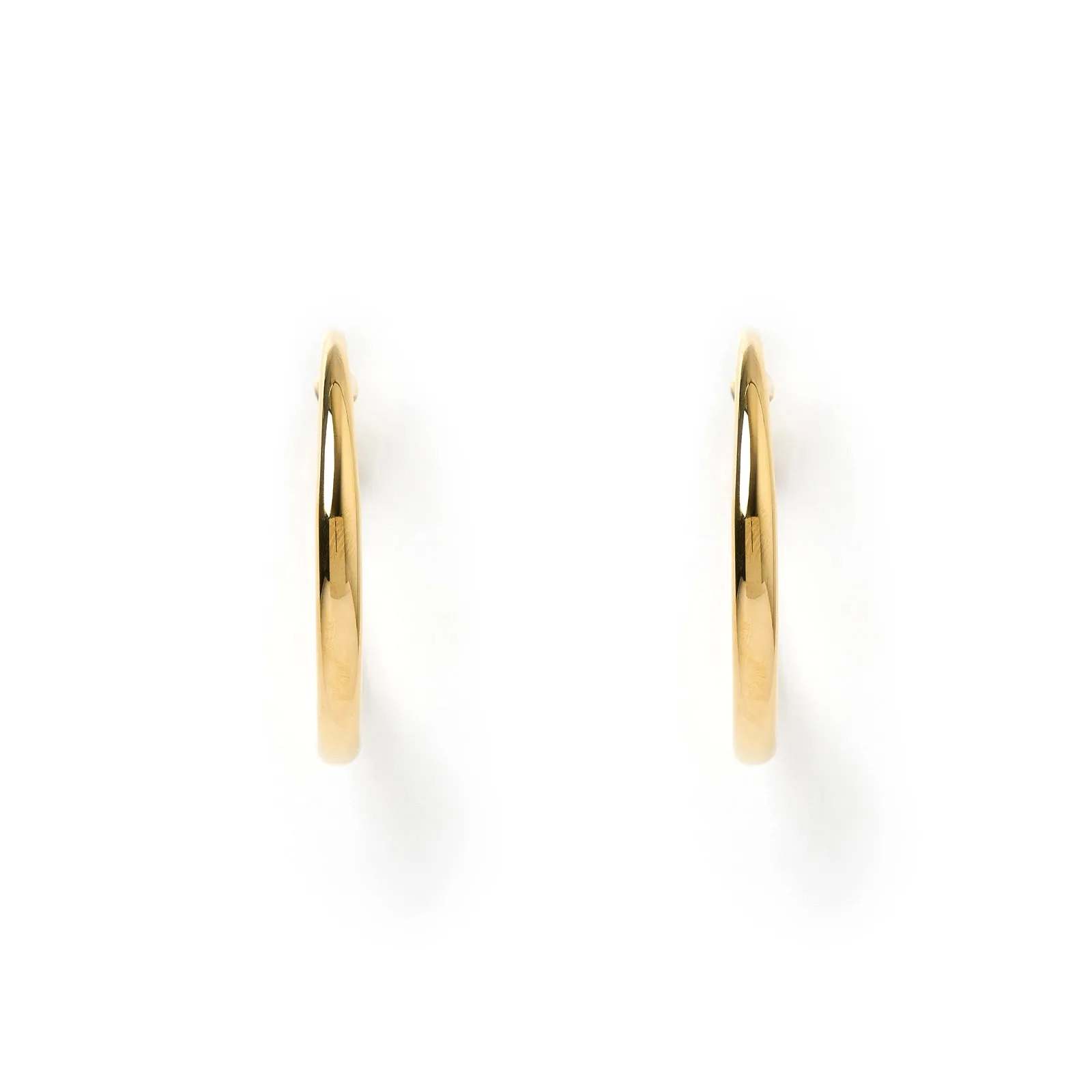 Riley Gold Hoop Earrings - Large