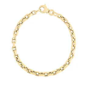 Roberto Coin Designer Gold 18K Yellow Gold Fine Gauge Oval Link Bracelet