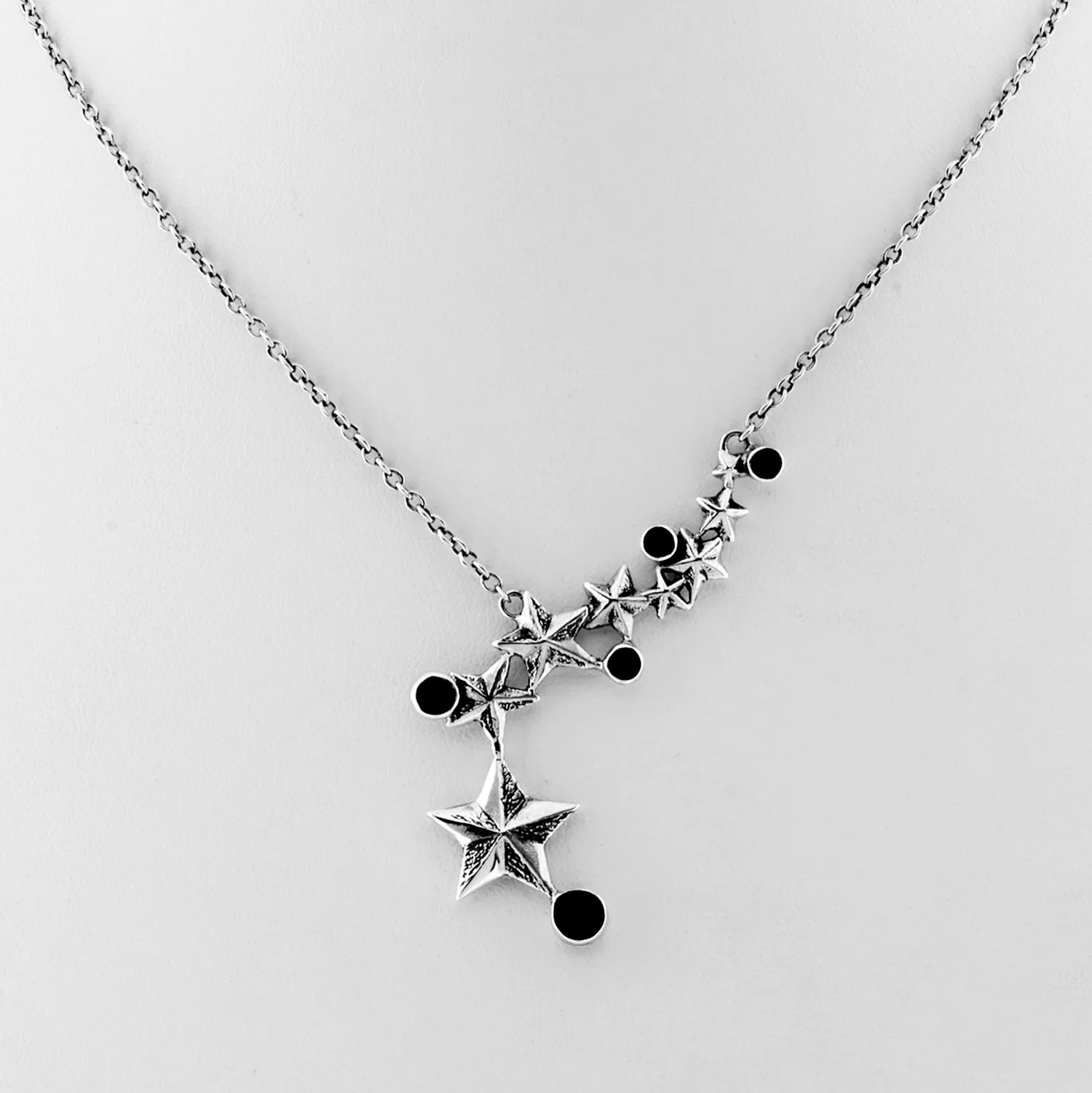 Rock Star Sterling Silver & Onyx Necklace